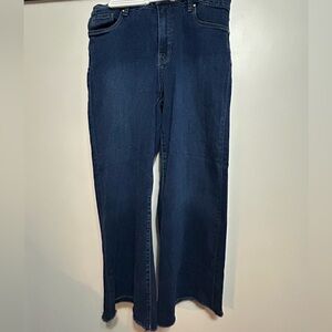 Kut from the Kloth Meg Ab Fab Wide Leg Raw Hem